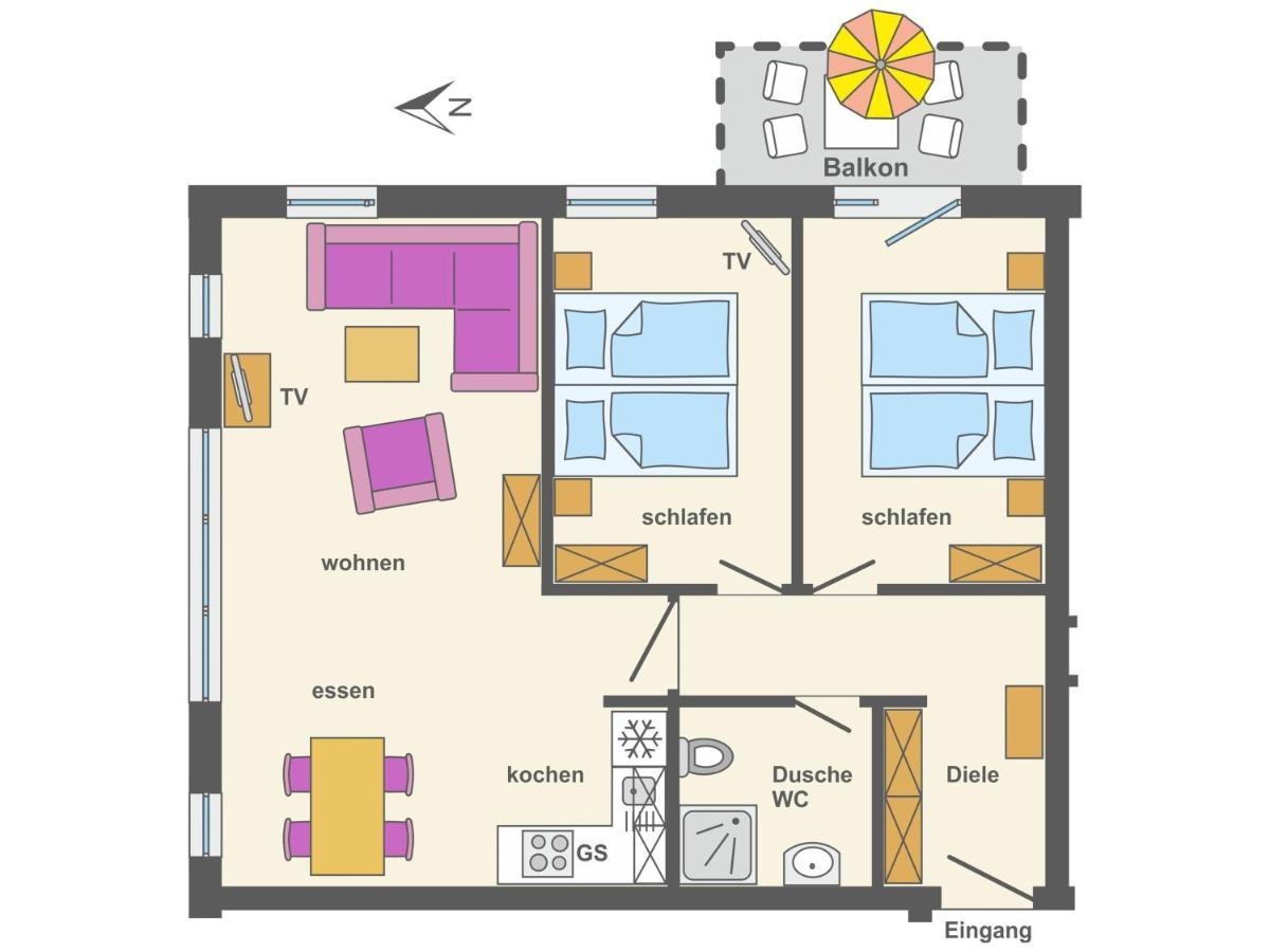 Residenz Am Strand Wohnung 2-29 Цингст Екстериор снимка